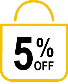 Buy 5 items get 5% off your cart