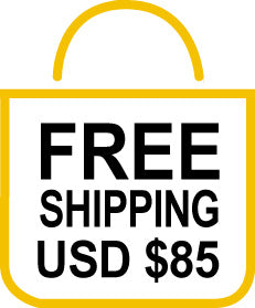 Free shipping on orders over $85 USD