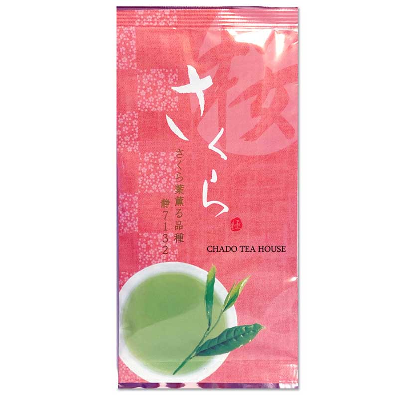 Sencha SAKURA Chado tea House packaging. High quality Sakura tea